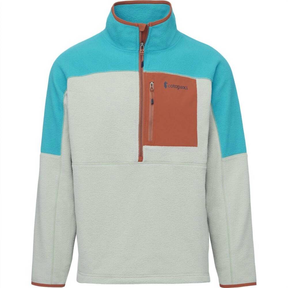 NEW COTOPAXI men's abrazo half-zip fleece jacket in mineral blue/brush